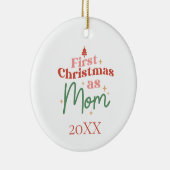 Erste Weihnachten als Junge Mutter der Mama Weihna Keramik Ornament (Rechts)