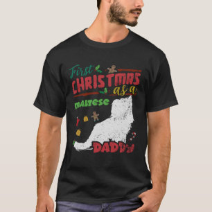 Erste Weihnachten als maltesischer Hundepapa auf M T-Shirt