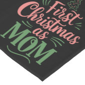Erste Weihnachten als Mama, die Weihnachten passt Kurzer Tischläufer (Ecke)