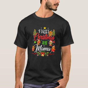 Erste Weihnachten als Mama Familie Matching Pajama T-Shirt