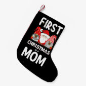 Erste Weihnachten als Mama Familienferien Kinder Kleiner Weihnachtsstrumpf (Vorderansicht (hängend))