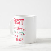 Erste Weihnachten als Mama Kaffeetasse (Vorderseite Links)