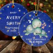 Erste Weihnachten als Mama Meeresschildkröten Pers Keramik Ornament