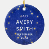 Erste Weihnachten als Mama Narwal Custom Keramik Ornament (Hinten)