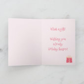 Erste Weihnachten als Mama und Vater Niedlich Sant Karte (Innenseite)