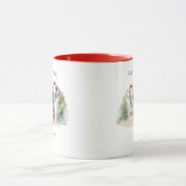 Erste Weihnachten als Mama Watercolor Baby Elephan Tasse (Zentrum)