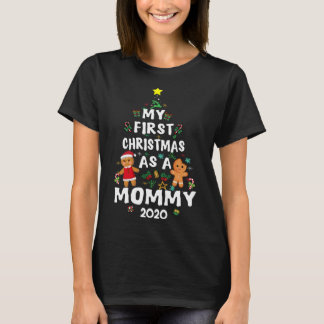 Erste Weihnachten als Mami-Mama Weihnachtsbaum T-Shirt