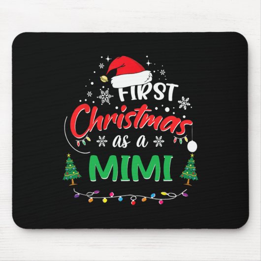 Erste Weihnachten als Mimi 1. Weihnachtsmatte F Mousepad (Vorne)