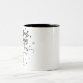 Erste Weihnachten als Mr. & Mrs. Custom Foto & Nam Zweifarbige Tasse (Mittel)