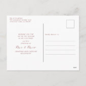 Erste Weihnachten als Mr. & Mrs. Elegant Greenery (Rückseite)