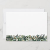 Erste Weihnachten als Mr. & Mrs. Elegant Greenery (Rückseite)