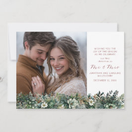 Erste Weihnachten als Mr. & Mrs. Elegant Greenery