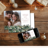 Erste Weihnachten als Mr. & Mrs. Elegant Greenery