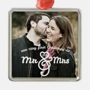 Erste Weihnachten als Mr & Mrs Keepake Ornament