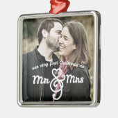 Erste Weihnachten als Mr & Mrs Keepake Ornament (Links)