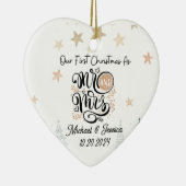 Erste Weihnachten als Mr. & Mrs. Ornament Neu gezo (Rechts)