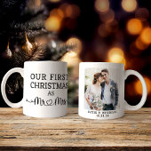Erste Weihnachten als Mr. und Mrs. Foto Kaffeetasse