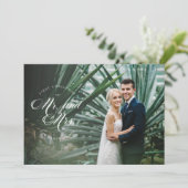 Erste Weihnachten als Mr. und Mrs. Holiday Foto Ca (Stehend Vorderseite)