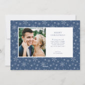 Erste Weihnachten als Mr. und Mrs. Holiday Foto Ca (Rückseite)