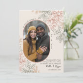 Erste Weihnachten als Mr. und Mrs. Oval Foto (Stehend Vorderseite)