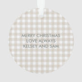 Erste Weihnachten als neuer Papa Meerkat Ornament (Rückseite)