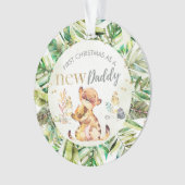 Erste Weihnachten als neuer Papa Meerkat Ornament (Vorderseite)