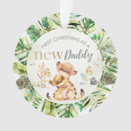 Erste Weihnachten als neuer Papa Meerkat Ornament