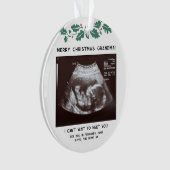 Erste Weihnachten als Oma Baby Sonogram Keepake Ornament (Vorderseite)