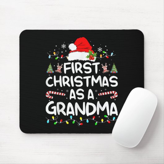 Erste Weihnachten als Oma, das Weihnachten passt Mousepad (Mit Mouse)