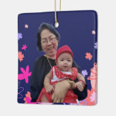 Erste Weihnachten als Oma Keramikornament (Links)