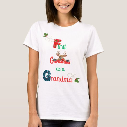 Erste Weihnachten als Oma Ladys Festival T-Shirt (Vorderseite)