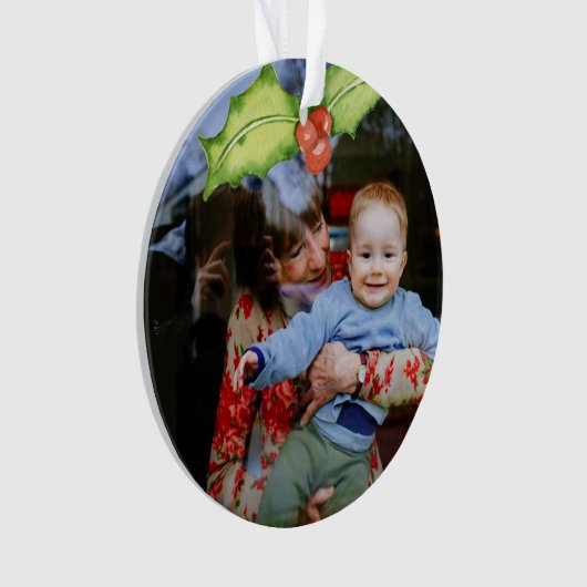 Erste Weihnachten als Oma Oma Grandeleltern Baby F Ornament (Vorderseite)