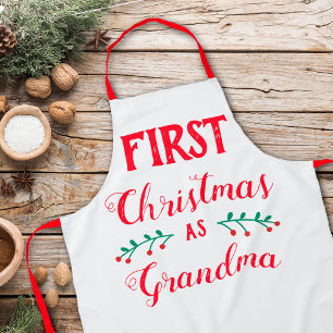 Erste Weihnachten als Oma Schürze