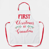 Erste Weihnachten als Oma Schürze (Vorderseite)