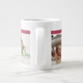 Erste Weihnachten als Opa 5 FotoCollage Jumbo-Tasse (Rückseite)