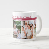 Erste Weihnachten als Opa 5 FotoCollage Jumbo-Tasse (Vorderseite Rechts)