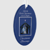 Erste Weihnachten als Paar-Segen-Manager Ornament (Vorderseite)