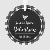 Erste Weihnachten als Papa Red Truck Ornament (Rückseite)