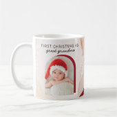 Erste Weihnachten als Red Arch Custom Foto Kaffeetasse (Links)