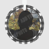 Erste Weihnachten als Tante Red Truck Foto Ornament (Rückseite)