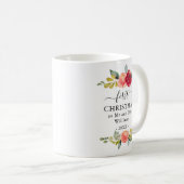 Erste Weihnachten als Tasse von Herrn Floral Coffe (VorderseiteRechts)