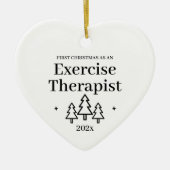 Erste Weihnachten als Übungstherapeut Keramik Ornament (Vorne)