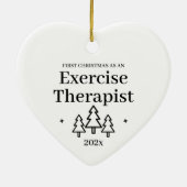 Erste Weihnachten als Übungstherapeut Keramik Ornament (Hinten)