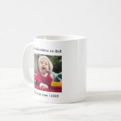 Erste Weihnachten als Vater Custom Foto Kaffeetasse (Vorderseite Links)