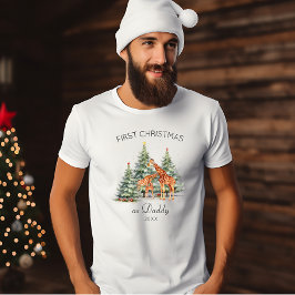 Erste Weihnachten als Vater Daddy Year Niedliche G T-Shirt