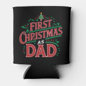 Erste Weihnachten als Vater, der Weihnachten passt Dosenkühler (Vorderseite)