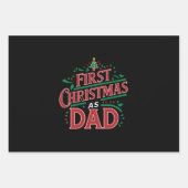 Erste Weihnachten als Vater, der Weihnachten passt Geschenkpapier Set (Vorderseite)