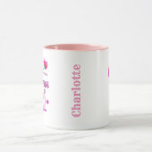 Erste Weihnachten als Vater eines Babymädchens Tasse (Zentrum)