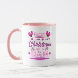 Erste Weihnachten als Vater eines Babymädchens Tasse