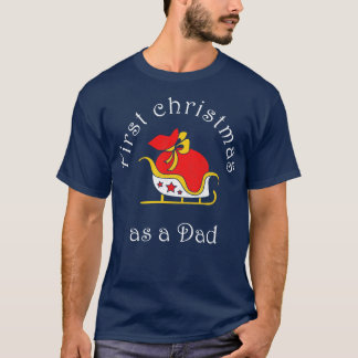 Erste Weihnachten als Vater Funny Weihnachten Weih T-Shirt